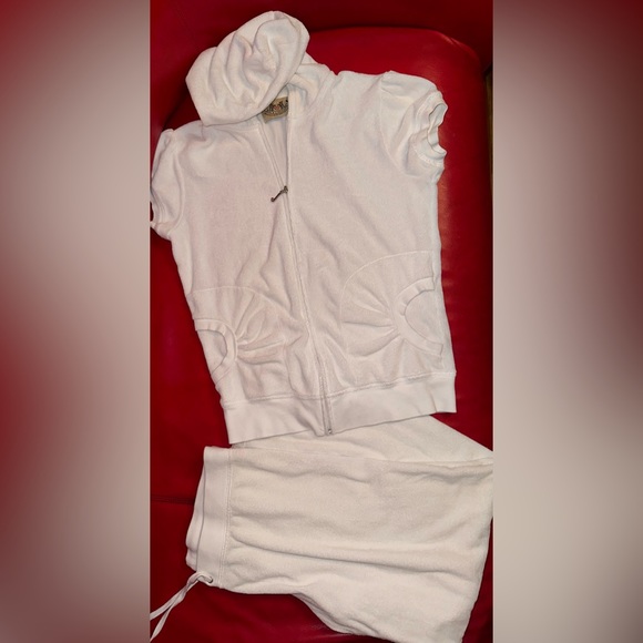 Juicy Couture Pants & Jumpsuits Juicy Couture White Terry Cloth